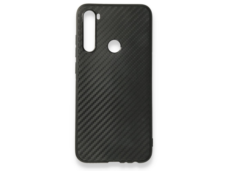 Newface Xiaomi Redmi Note 8 Kılıf Carbonix Silikon - Siyah