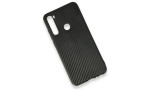 Newface Xiaomi Redmi Note 8 Kılıf Carbonix Silikon - Siyah