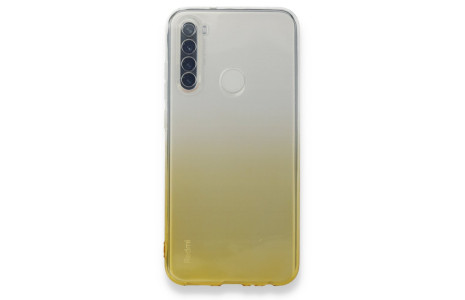 Newface Xiaomi Redmi Note 8 Kılıf Lüx Çift Renkli Silikon - Sarı