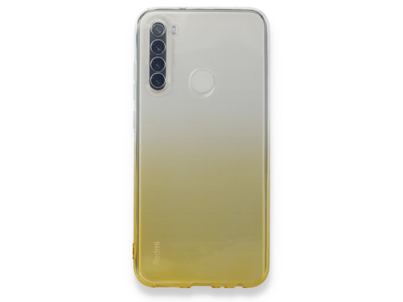 Newface Xiaomi Redmi Note 8 Kılıf Lüx Çift Renkli Silikon - Sarı
