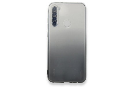 Newface Xiaomi Redmi Note 8 Kılıf Lüx Çift Renkli Silikon - Siyah