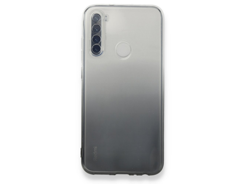 Newface Xiaomi Redmi Note 8 Kılıf Lüx Çift Renkli Silikon - Siyah