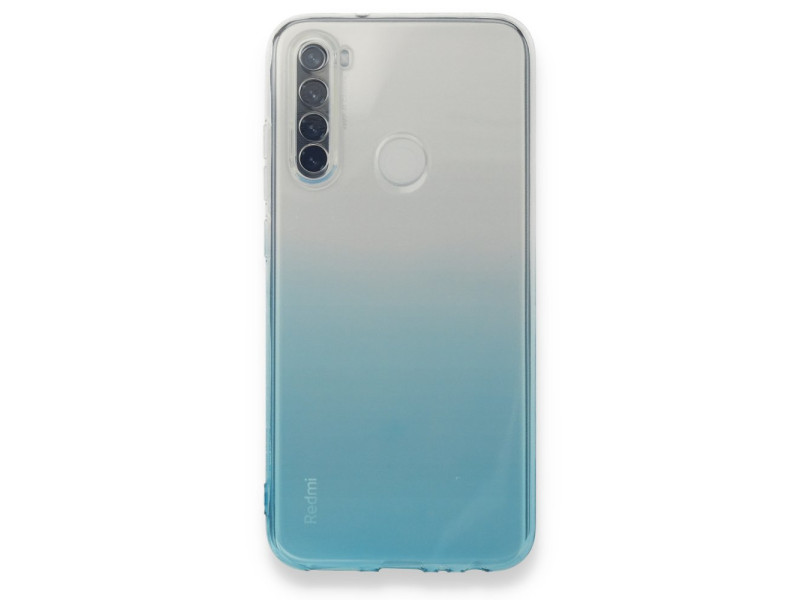 Newface Xiaomi Redmi Note 8 Kılıf Lüx Çift Renkli Silikon - Turkuaz
