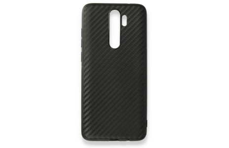 Newface Xiaomi Redmi Note 8 Pro Kılıf Carbonix Silikon - Siyah