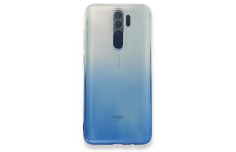 Newface Xiaomi Redmi Note 8 Pro Kılıf Lüx Çift Renkli Silikon - Mavi