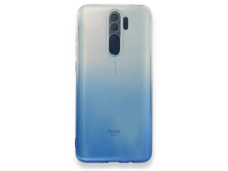 Newface Xiaomi Redmi Note 8 Pro Kılıf Lüx Çift Renkli Silikon - Mavi