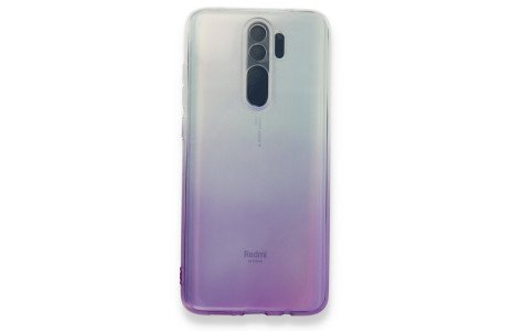 Newface Xiaomi Redmi Note 8 Pro Kılıf Lüx Çift Renkli Silikon - Mor