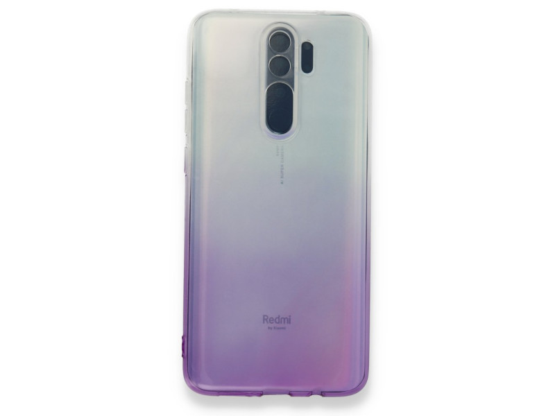 Newface Xiaomi Redmi Note 8 Pro Kılıf Lüx Çift Renkli Silikon - Mor