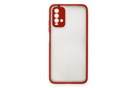 Newface Xiaomi Redmi 9T Kılıf Montreal Silikon Kapak - Kırmızı
