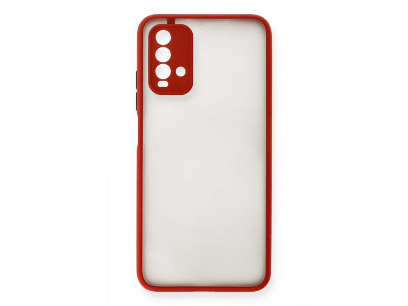 Newface Xiaomi Redmi 9T Kılıf Montreal Silikon Kapak - Kırmızı