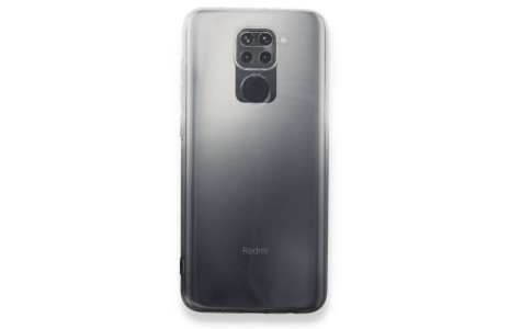 Newface Xiaomi Redmi Note 9 Kılıf Lüx Çift Renkli Silikon - Siyah