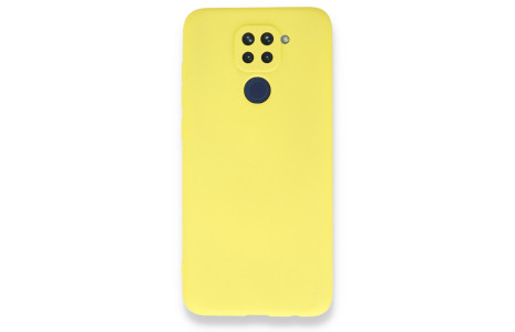 Newface Xiaomi Redmi Note 9 Kılıf First Silikon - Sarı