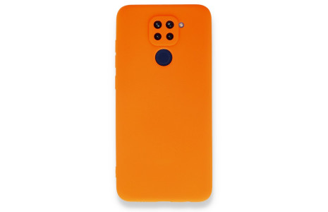 Newface Xiaomi Redmi Note 9 Kılıf First Silikon - Turuncu