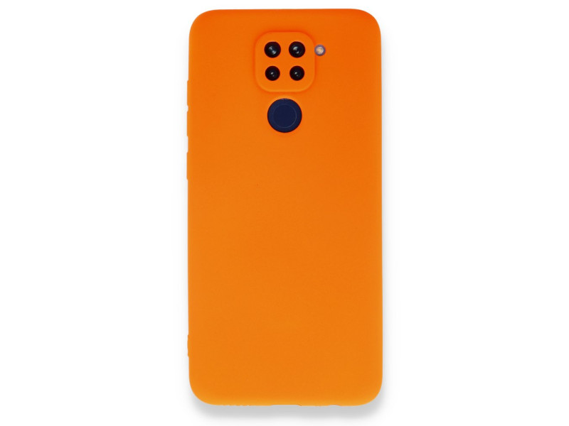 Newface Xiaomi Redmi Note 9 Kılıf First Silikon - Turuncu