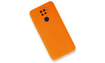 Newface Xiaomi Redmi Note 9 Kılıf First Silikon - Turuncu