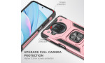 Newface Xiaomi Redmi Note 9 Pro 5G Kılıf Zegna Yüzüklü Silikon Kapak - Rose