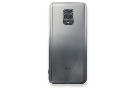 Newface Xiaomi Redmi Note 9S Kılıf Lüx Çift Renkli Silikon - Siyah