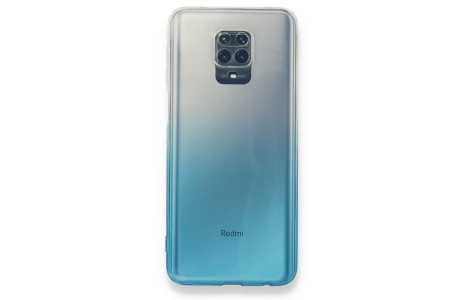 Newface Xiaomi Redmi Note 9S Kılıf Lüx Çift Renkli Silikon - Turkuaz