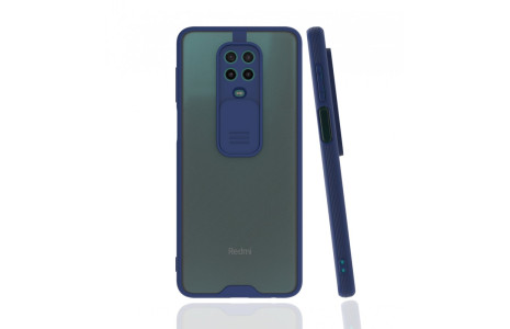 Newface Xiaomi Redmi Note 9S Kılıf Platin Kamera Koruma Silikon - Lacivert