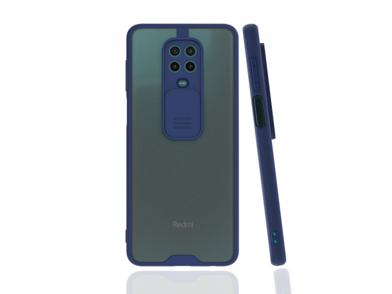 Newface Xiaomi Redmi Note 9 Pro Kılıf Platin Kamera Koruma Silikon - Lacivert