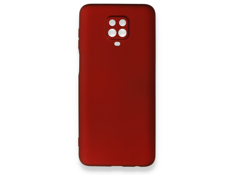 Newface Xiaomi Redmi Note 9S Kılıf First Silikon - Bordo