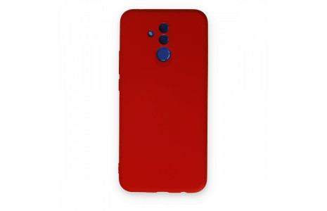 Newface Huawei Mate 20 Lite Kılıf Nano içi Kadife Silikon - Kırmızı