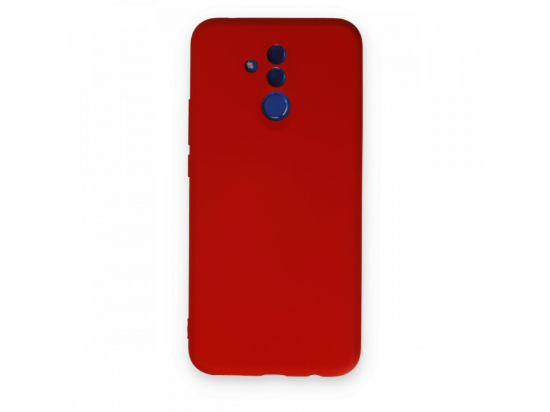 Newface Huawei Mate 20 Lite Kılıf Nano içi Kadife Silikon - Kırmızı