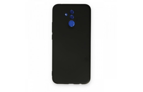 Newface Huawei Mate 20 Lite Kılıf Nano içi Kadife Silikon - Siyah