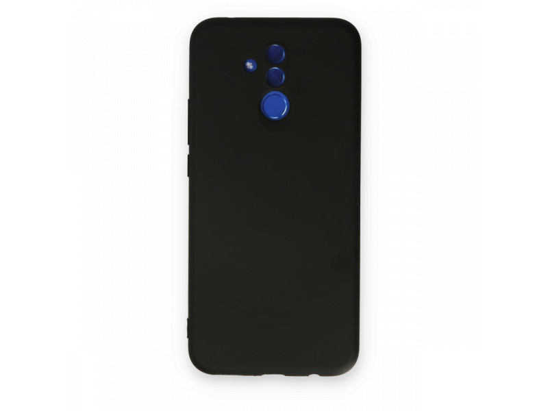 Newface Huawei Mate 20 Lite Kılıf Nano içi Kadife Silikon - Siyah