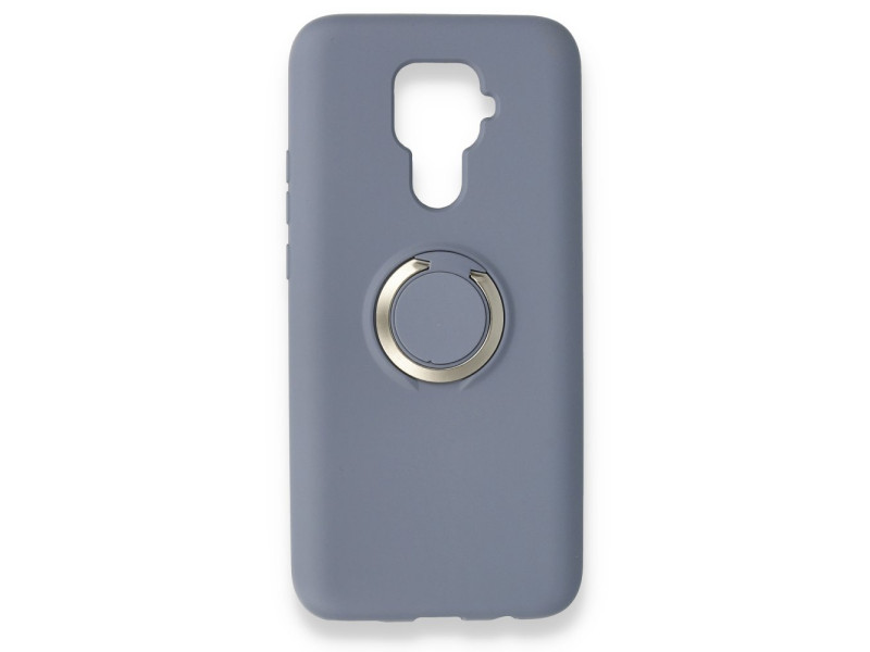 Newface Huawei Mate 30 Lite Kılıf Viktor Yüzüklü Silikon - Gri