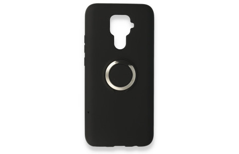 Newface Huawei Mate 30 Lite Kılıf Viktor Yüzüklü Silikon - Siyah