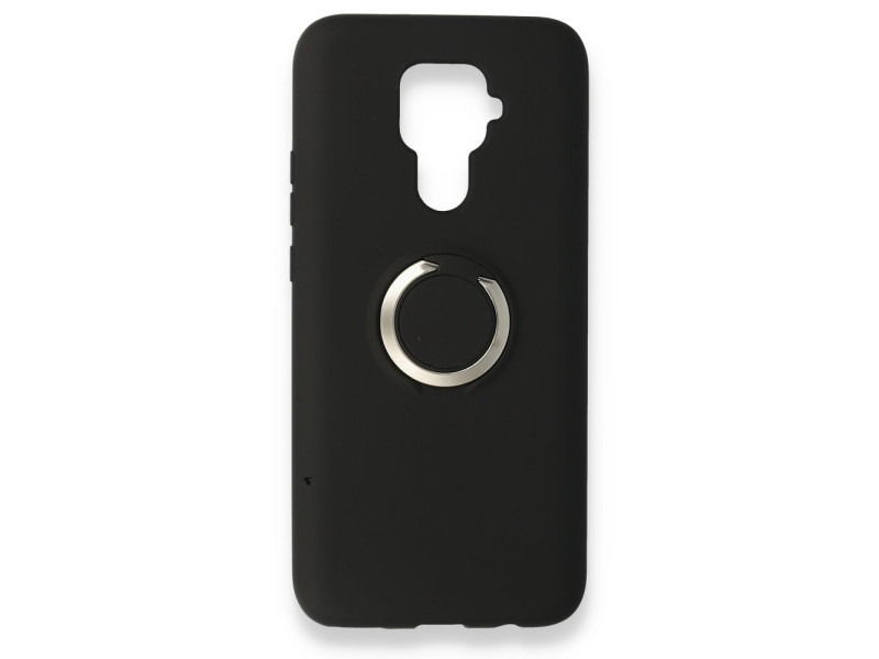 Newface Huawei Mate 30 Lite Kılıf Viktor Yüzüklü Silikon - Siyah