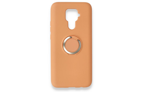 Newface Huawei Mate 30 Lite Kılıf Viktor Yüzüklü Silikon - Turuncu