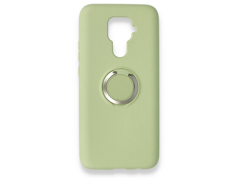 Newface Huawei Mate 30 Lite Kılıf Viktor Yüzüklü Silikon - Yeşil