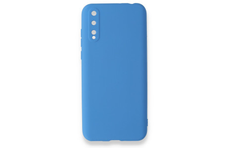 Newface Huawei P Smart S Kılıf Nano içi Kadife Silikon - Mavi