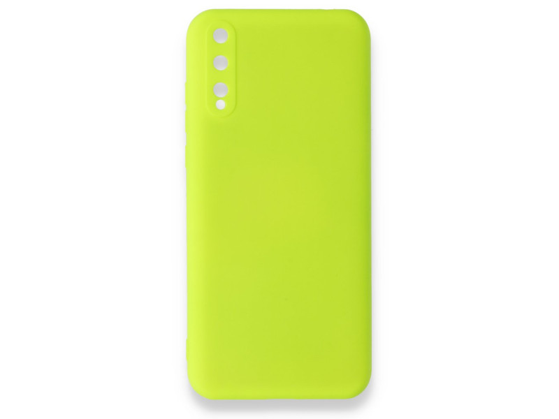 Newface Huawei P Smart S Kılıf Nano içi Kadife Silikon - Sarı