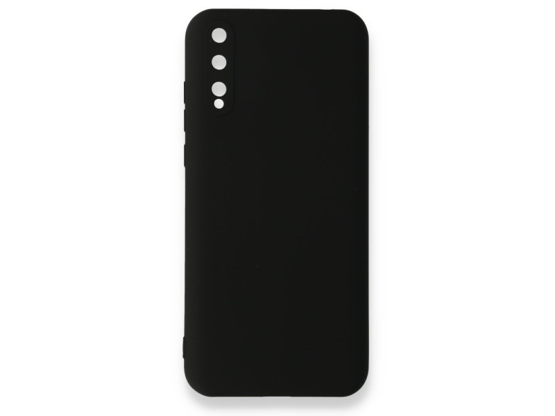Newface Huawei P Smart S Kılıf Nano içi Kadife Silikon - Siyah