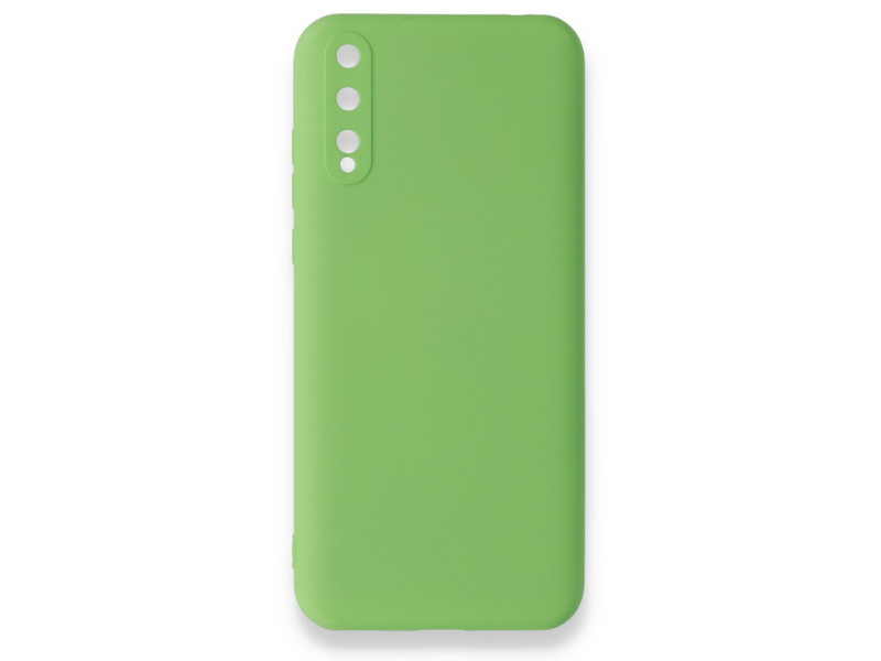Newface Huawei P Smart S Kılıf Nano içi Kadife Silikon - Yeşil