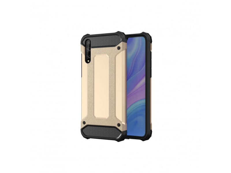 Newface Huawei P Smart S Kılıf Tank Silikon Kapak - Gold