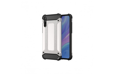 Newface Huawei P Smart S Kılıf Tank Silikon Kapak - Gümüş
