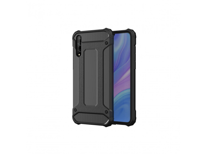 Newface Huawei P Smart S Kılıf Tank Silikon Kapak - Siyah