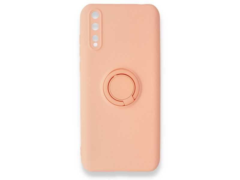 Newface Huawei P Smart S Kılıf Viktor Yüzüklü Silikon - Pudra