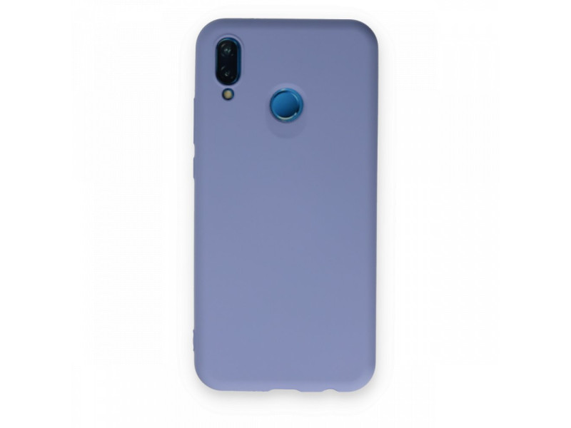 Newface Huawei P20 Lite Kılıf Nano içi Kadife Silikon - Lila