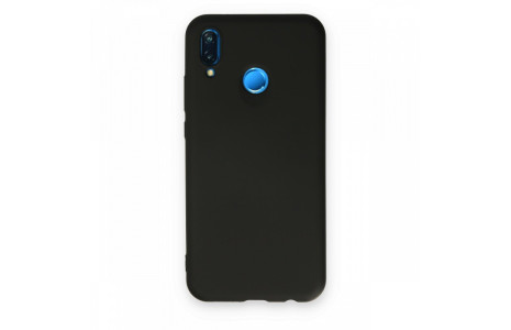 Newface Huawei P20 Lite Kılıf Nano içi Kadife Silikon - Siyah