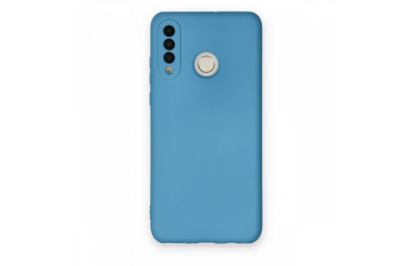 Newface Huawei P30 Lite Kılıf Nano içi Kadife Silikon - Mavi
