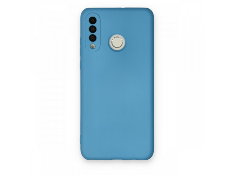 Newface Huawei P30 Lite Kılıf Nano içi Kadife Silikon - Mavi