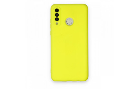 Newface Huawei P30 Lite Kılıf Nano içi Kadife Silikon - Sarı