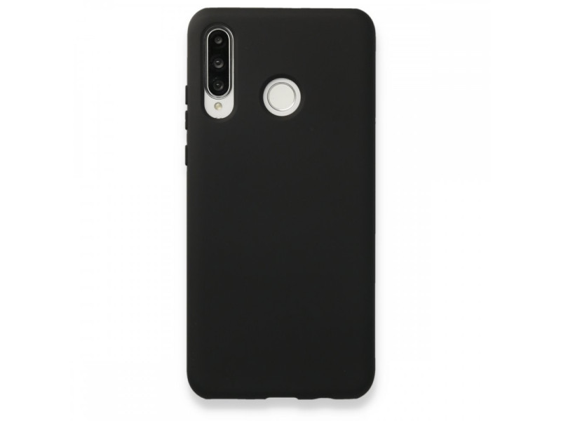 Newface Huawei P30 Lite Kılıf Nano içi Kadife Silikon - Siyah