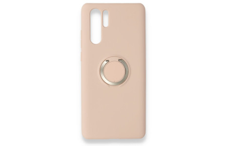 Newface Huawei P30 Pro Kılıf Viktor Yüzüklü Silikon - Pudra