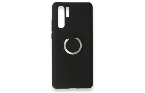 Newface Huawei P30 Pro Kılıf Viktor Yüzüklü Silikon - Siyah